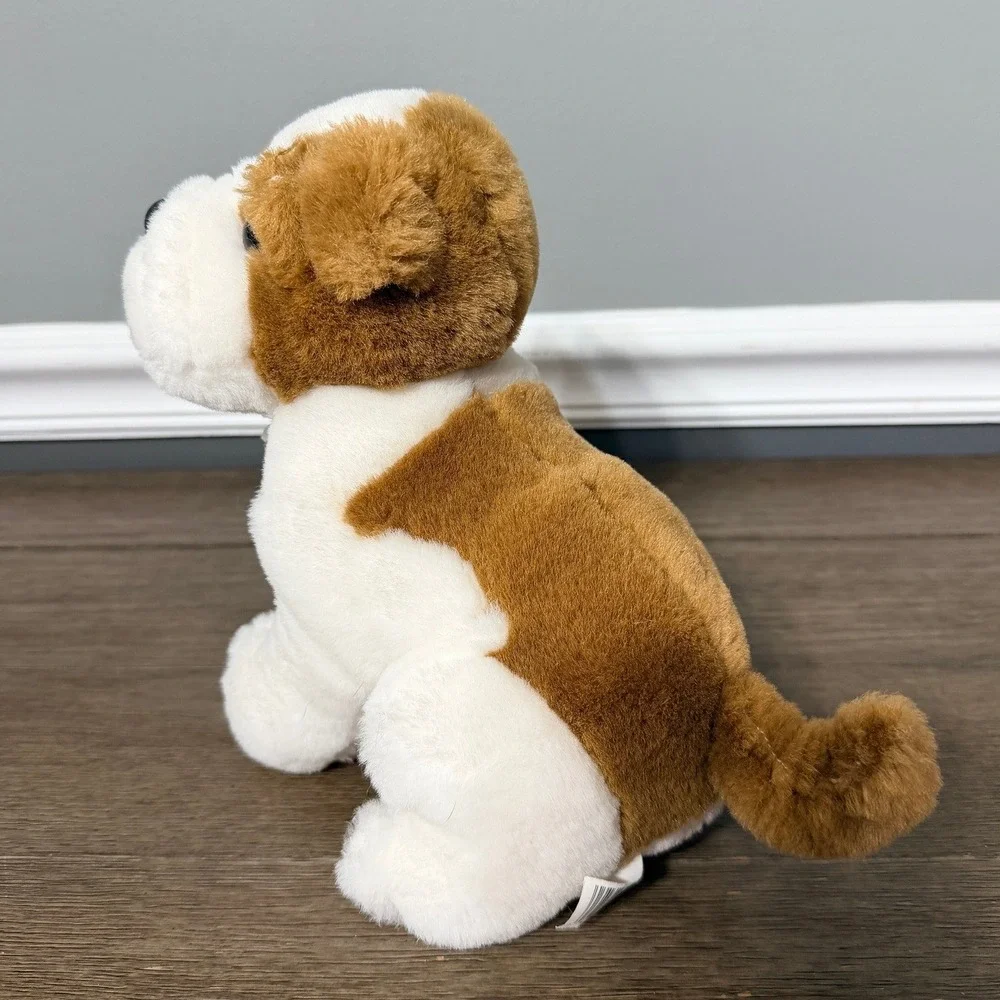 Platinum Pets White‎ & Brown Spotted Bulldog Plush